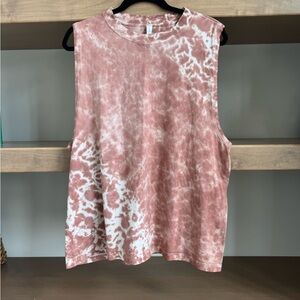 Lululemon Brunswick Muscle Tank - Sleeveless Tie-Dye Top - Pink
